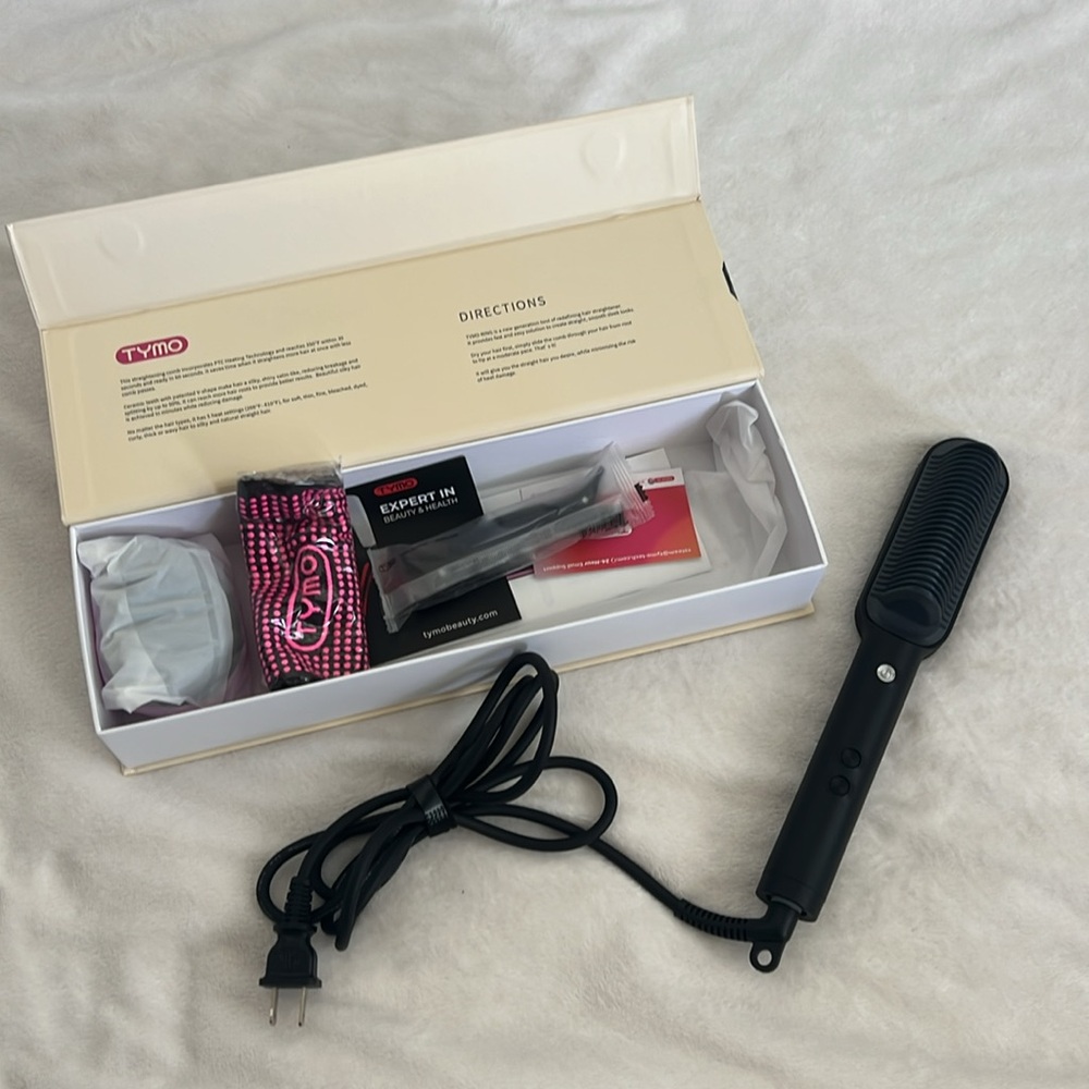 TYMO Ring Hair Straightener Comb Straightening Brush